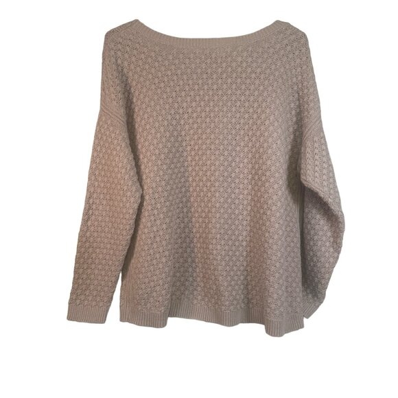 Old Navy XXL Popcorn Stitch Sweater Icelandic Mineral Cotton and Acrylic - Picture 4 of 6